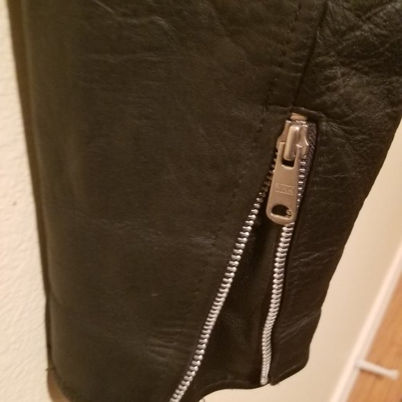 VINTAGE PLG PUTNAM LEATHER GOLD LEATHER JACKET - Picture 6 of 6